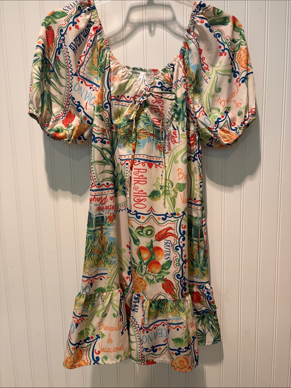 Live 4 Truth Tropical Print Dress Sz M